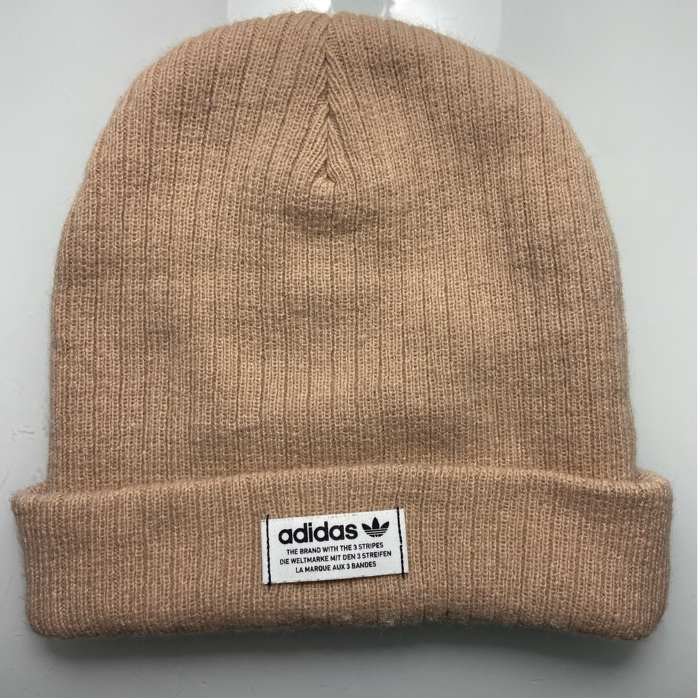 Adidas peach/pinkish beanie